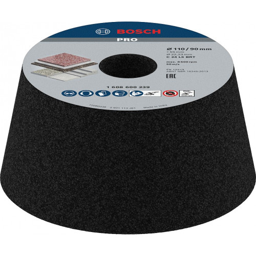BOSCH PRO Metal kúpos fazékkorong, 90 x 110 x 55 mm, G24 1608600239