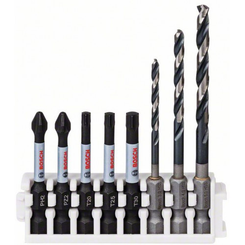 BOSCH Impact Control HSS spirálfúró- és csavarbitcsomagok 2608577143