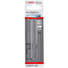 BOSCH HSS PointTeQ spirálfúró, 1,0 x 12 mm, 2 Db 2608577153