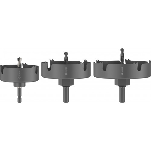 BOSCH Fa és gipszkarton körkivágó-készlet befogótüskével, központosító fúróval 2608594503