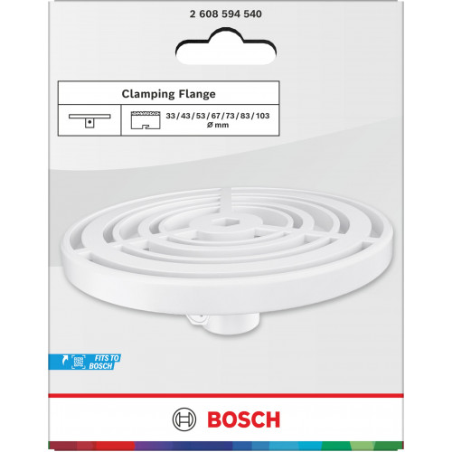 BOSCH Szorítókarima tégla és puha csempe körkivágóhoz, 33-103 x – mm 2608594540
