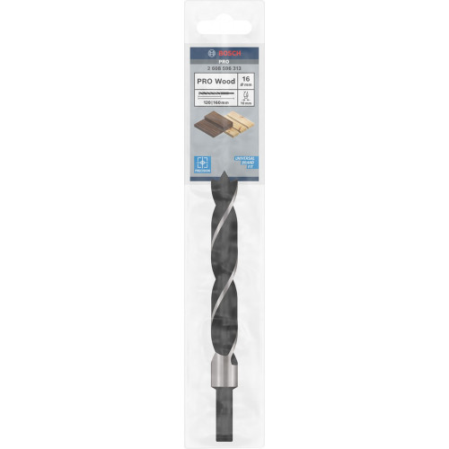 BOSCH PRO Wood központosított fúrószár 16 x 100 x 160 mm, d 10 mm 2608596313