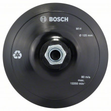 BOSCH Tépőzáras alátét tányér, 125 mm, 12 250 ford/perc 2608601077