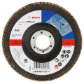 BOSCH X431 legyező csiszolótárcsa, Standard for Metal, 125 mm, 22,23 mm, 40 2608603716 BOSCH X431 legyező csiszolótárcsa, Standard for Metal, 125 mm, 22,23 mm, 40 2608603716