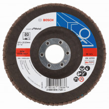 BOSCH Expert for Metal fíber csiszolótárcsa X551, 125x22,23mm, 80, hajlított 2608606718