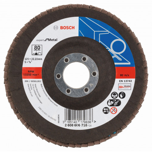 BOSCH Expert for Metal fíber csiszolótárcsa X551, 125x22,23mm, 80, hajlított 2608606718 BOSCH Expert for Metal fíber csiszolótárcsa X551, 125x22,23mm, 80, hajlított 2608606718