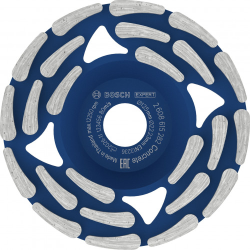 BOSCH EXPERT Concrete gyémánt csiszolófej 125 × 22,23 × 5 mm 2608615282 BOSCH EXPERT Concrete gyémánt csiszolófej 125 × 22,23 × 5 mm 2608615282