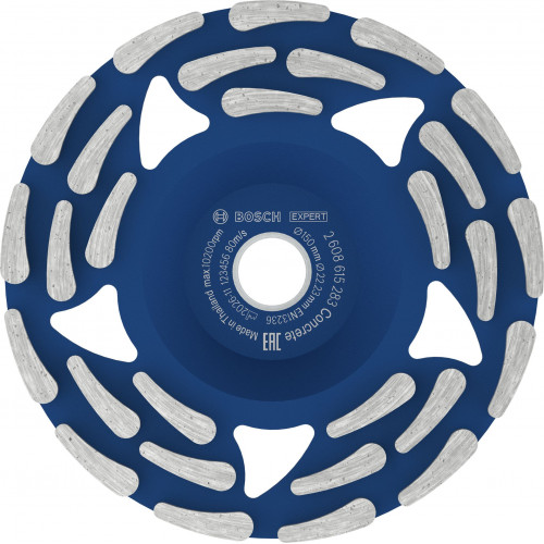 BOSCH EXPERT Concrete gyémánt csiszolófej 150 × 19/22,23 × 5 mm 2608615283