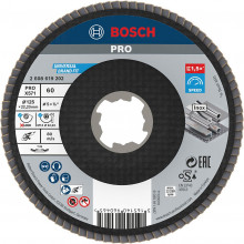 BOSCH PRO X571 legyezőtárcsa, 125 mm, G60, X-Lock befogáshoz 2608619202