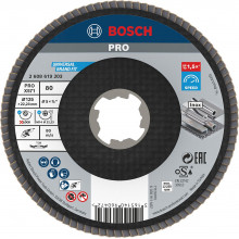 BOSCH PRO X571 legyezőtárcsa, 125 mm, G80, X-Lock befogáshoz 2608619203