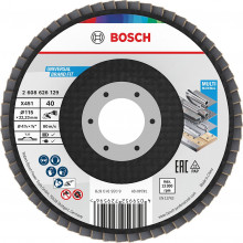 BOSCH X451 Lamellás tárcsa, 115 × 22,23 mm, G40, T27, 2608626129