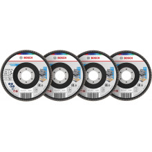 BOSCH X451 Lamellás tárcsakészlet, 115 x 22,23 mm, G40; 60; 80; 120, T29 2608626161