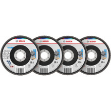 BOSCH X451 Lamellás tárcsakészlet, 125x22,23 mm, G40; 60; 80; 120, T27 2608626166
