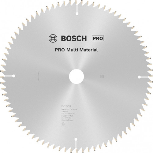 BOSCH PRO Multi Material körfűrészlap, 305 × 3,2 × 30 mm, T80 2608640452