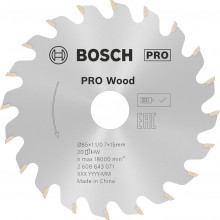 BOSCH PRO Wood cordless körfűrészlap 85x1,1/0,7, 2608643071