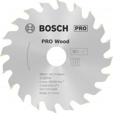 BOSCH PRO Wood cordless körfűrészlap 85x1,1/0,7, 2608643071