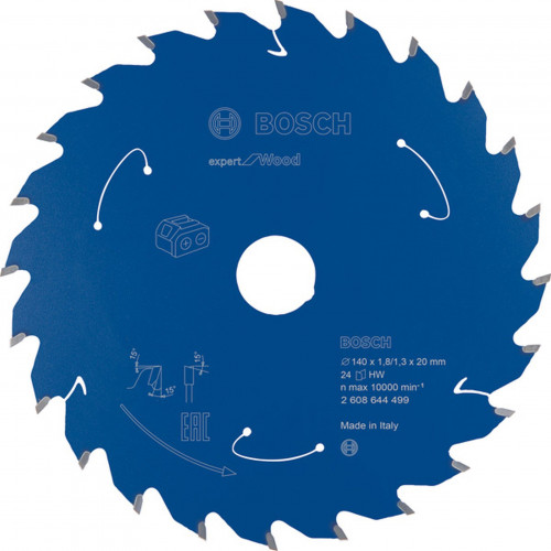 BOSCH Expert for Wood körfűrészlap akkus fűrészhez 140x20x1,8/1,3x24T 2608644499