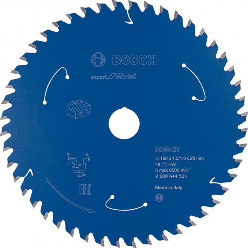 BOSCH Expert for Wood körfűrészlap akkus fűrészhez 160x20x1,5/1x48T 2608644505