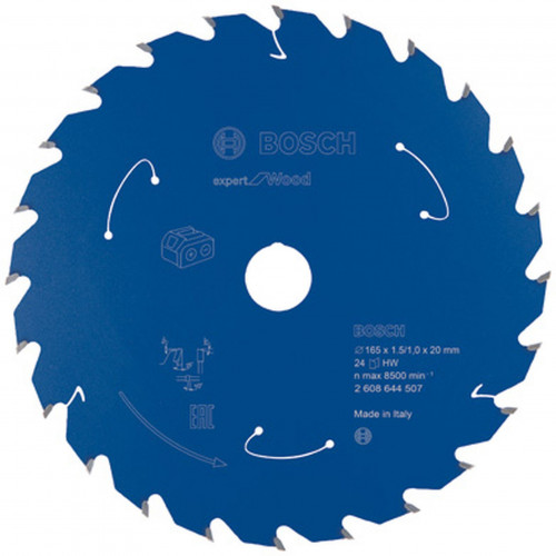 BOSCH Expert for Wood körfűrészlap akkus fűrészhez 165x20x1,5/1x24T 2608644507