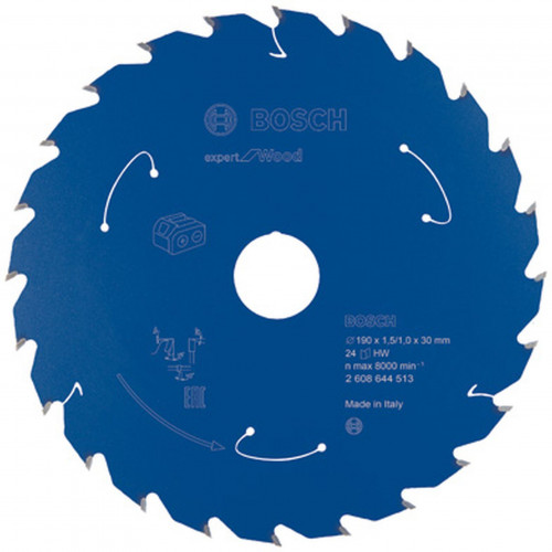BOSCH Expert for Wood körfűrészlap akkus fűrészhez 190×1,5/1×30 T24 2608644513