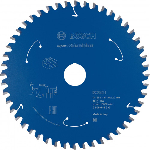 BOSCH Expert for Aluminium fűrészlap 136×20×1,6/1×48T 2608644535 BOSCH Expert for Aluminium fűrészlap 136×20×1,6/1×48T 2608644535