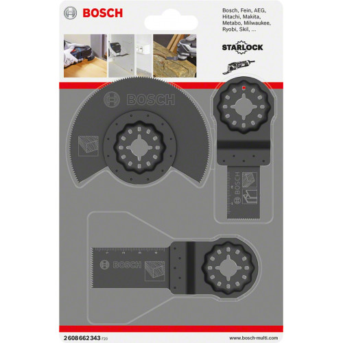 Bosch StarLock 3 részes univerzális készlet HCS szegmensfűrészlap, 2608662343