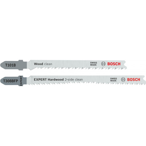 BOSCH T101B és EXPERT Hardwood 2-side clean T308BFP szúrófűrészlapok, 26 db 2608665462