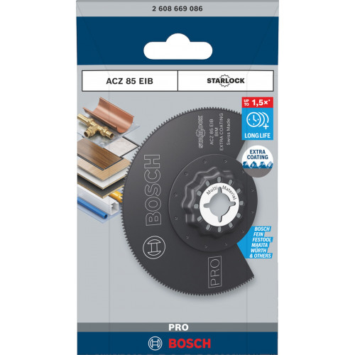 BOSCH PRO ACZ 85 EIB multifunkciós rezgőfűrészlap, 85 mm 2608669086 BOSCH PRO ACZ 85 EIB multifunkciós rezgőfűrészlap, 85 mm 2608669086