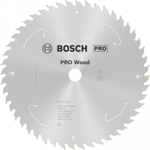 BOSCH PRO Wood cordless körfűrészlap 184x16x1,6/1,1x48T 2608837699