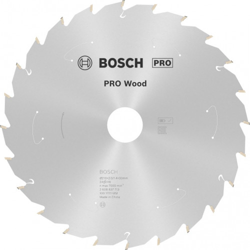 BOSCH PRO Wood cordless körfűrészlap 210x30x1,7/1,2x24T 2608837713