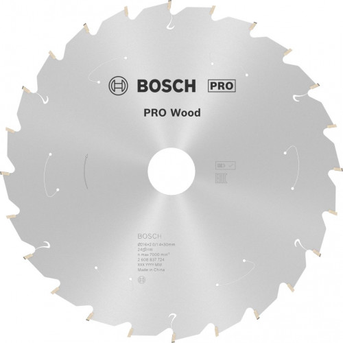 BOSCH PRO Wood cordless körfűrészlap 216x30x1,7/1,2x24T 2608837724