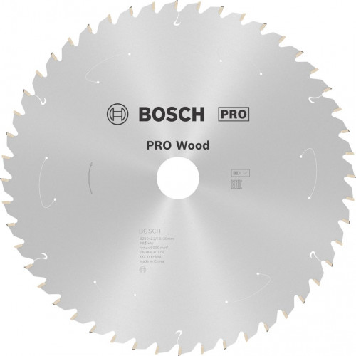 BOSCH PRO Wood cordless körfűrészlap 250x30x2,2/1,6x48T 2608837728
