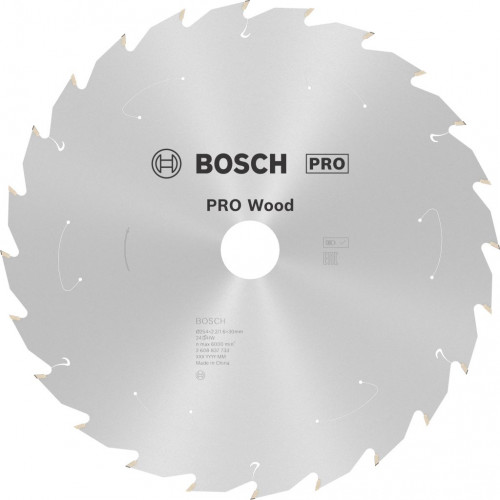 BOSCH PRO Wood cordless körfűrészlap 254x30x2,2/1,6x24T 2608837733