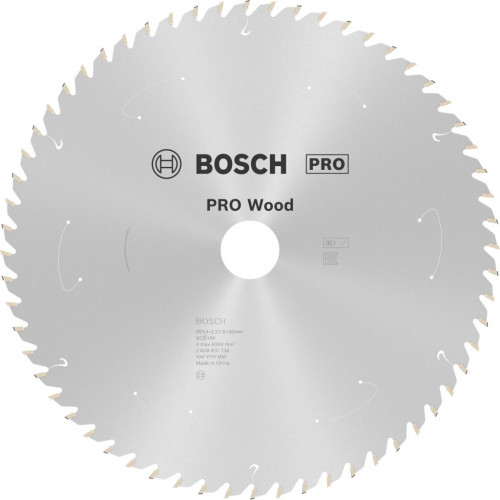 BOSCH PRO Wood cordless körfűrészlap 254x30x2,2/1,6x60T 2608837736