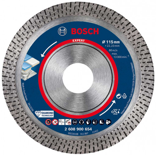 BOSCH EXPERT HardCeramic gyémánt vágótárcsa, 115 x 22,23 x 1,4 x 10 mm 2608900654