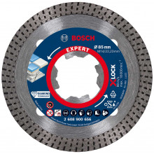 BOSCH EXPERT HardCeramic X-LOCK gyémánt vágótárcsa, 85 x 22,23 x 1,6 x 7 mm 2608900656