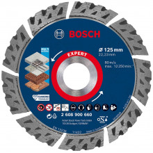 BOSCH EXPERT MultiMaterial gyémánt vágótárcsa, 125 x 22,23 x 2,2 x 12 mm 2608900660