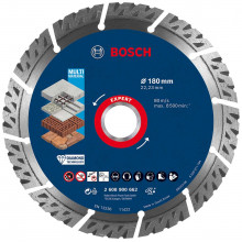 BOSCH EXPERT MultiMaterial gyémánt vágótárcsa, 180 x 22,23 x 2,4 x 12 mm 2608900662