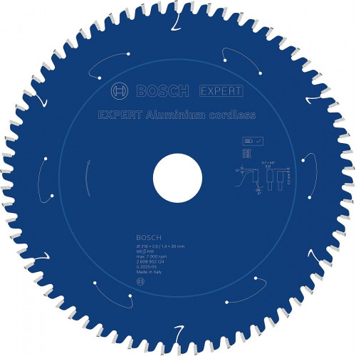 BOSCH EXPERT Aluminium cordless körfűrészlap, 216 x 2/1.4 x 30 mm, T66 2608902124