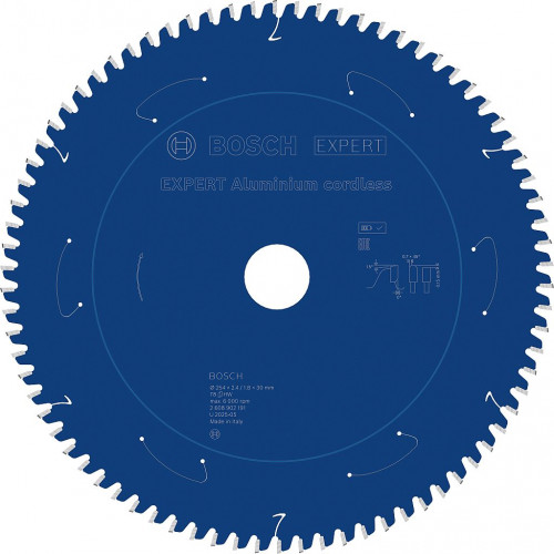 BOSCH EXPERT Aluminium cordless körfűrészlap, 254 × 2,4/1,8 × 30 mm, T78 2608902191