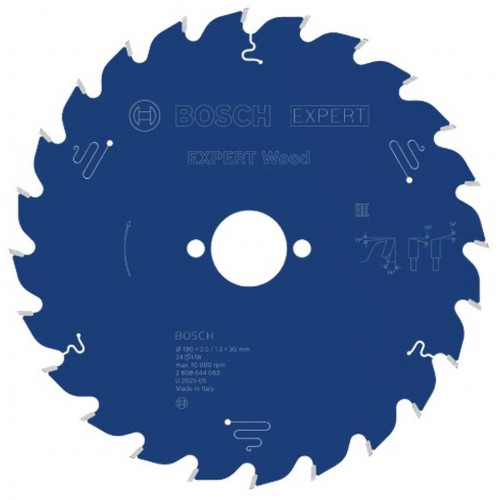 BOSCH EXPERT Wood körfűrészlap, 250x2.8/1.8 x30 mm, T60 2608902235