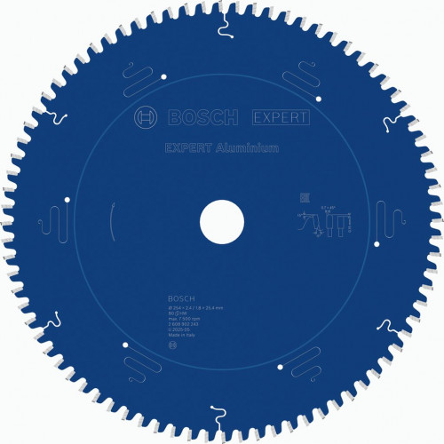 BOSCH EXPERT Aluminium körfűrészlap, 254 x 2.4/1.8 x 25.4 mm, T80 2608902243