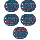 BOSCH EXPERT O780 Foil csiszolótárcsa készlet, 125 mm,G60/G80/G120/G180/G240 260890242