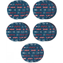 BOSCH EXPERT O780 Foil csiszolótárcsa készlet, 150 mm,G60/G80/G120/G180/G240 2608902470