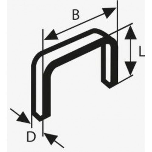 BOSCH Laposhuzal-kapocs Type 51, 10 x 1 x 10mm 2609200200