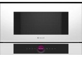 Bosch Serie 8 Beépíthető mikrohullámú sütő Fehér BFL7221W1