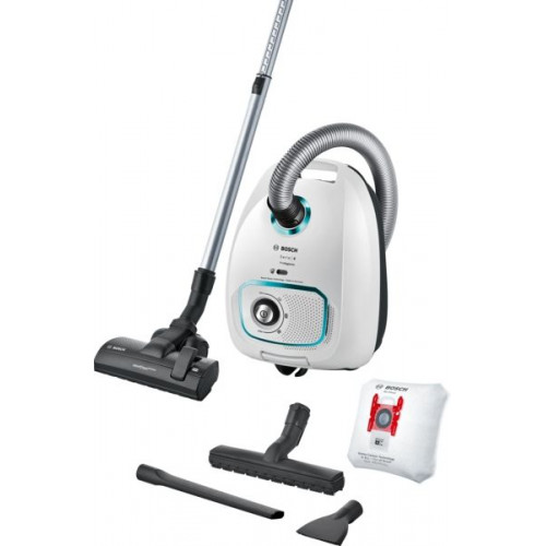 KIÁRUSÍTÁS Bosch Serie 4 Porzsákos porszívó ProHygienic Fehér BGLS4HYG2 KIPRÓBÁLT