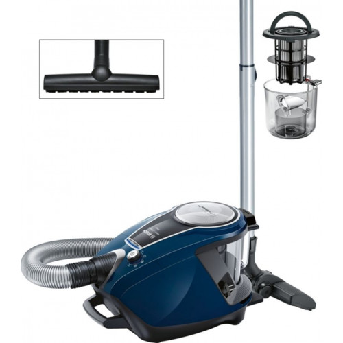 Bosch Serie 8 Porzsák nélküli porszívó ProSilence Kék BGS7RCL