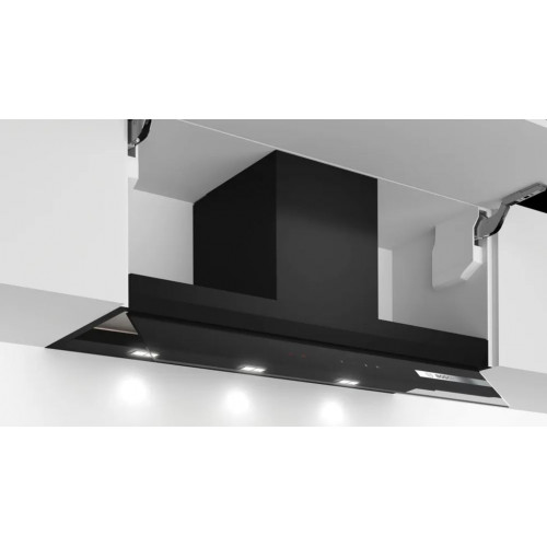 Bosch Serie 6 integrált kialakítású páraelszívó 90 cm Fekete üveg, Fekete DBB97AM60