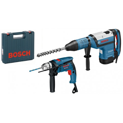 BOSCH GBH 12-52DV Fúrókalapács SDS-max-szal + GSB 13 RE ütvefúrógép 0615990L0K